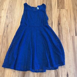 Xhilaration Cobalt Blue Lace Dress